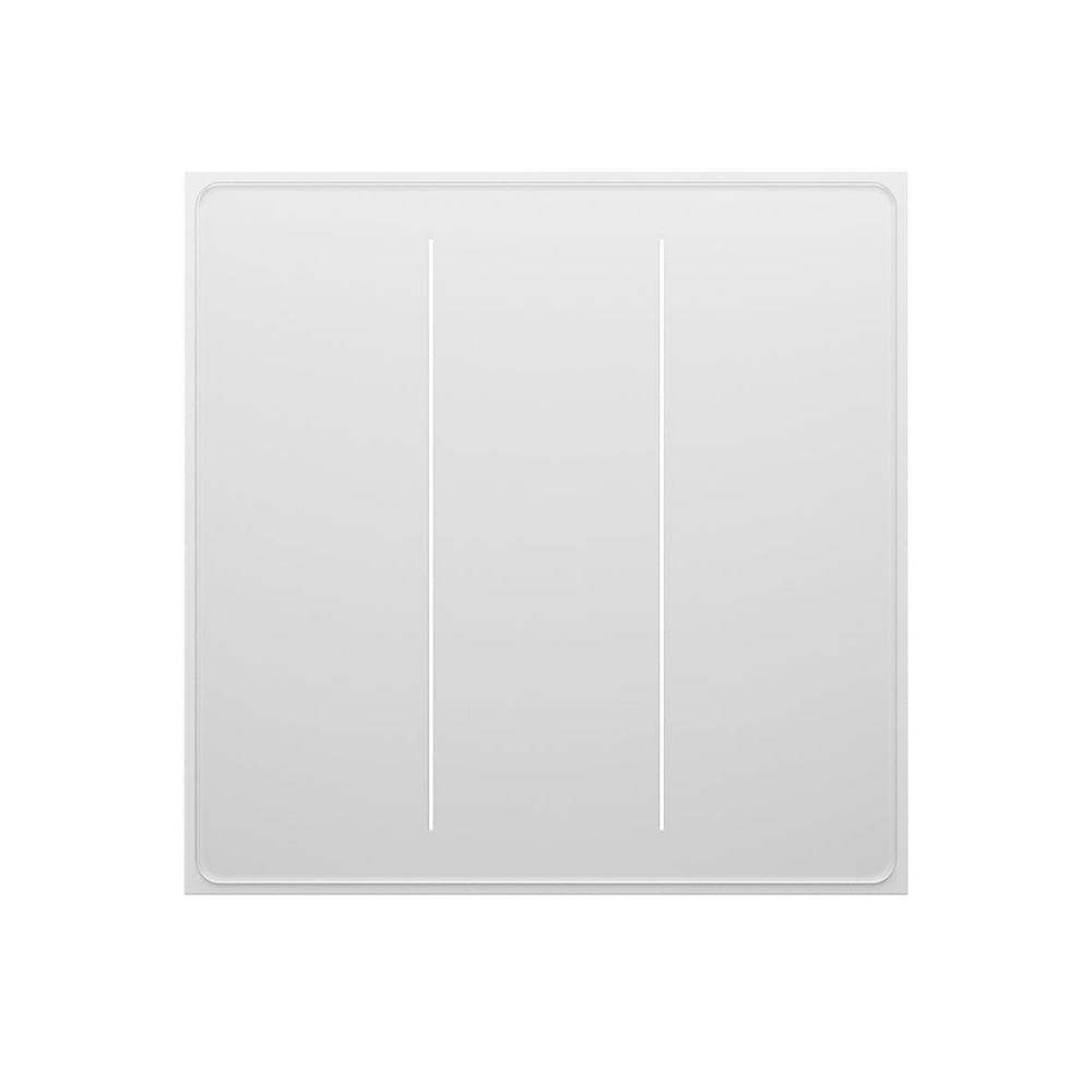 Moes Zigbee Star Feather Smart Push Button Switch 3 Gang (Neutral Wire), White