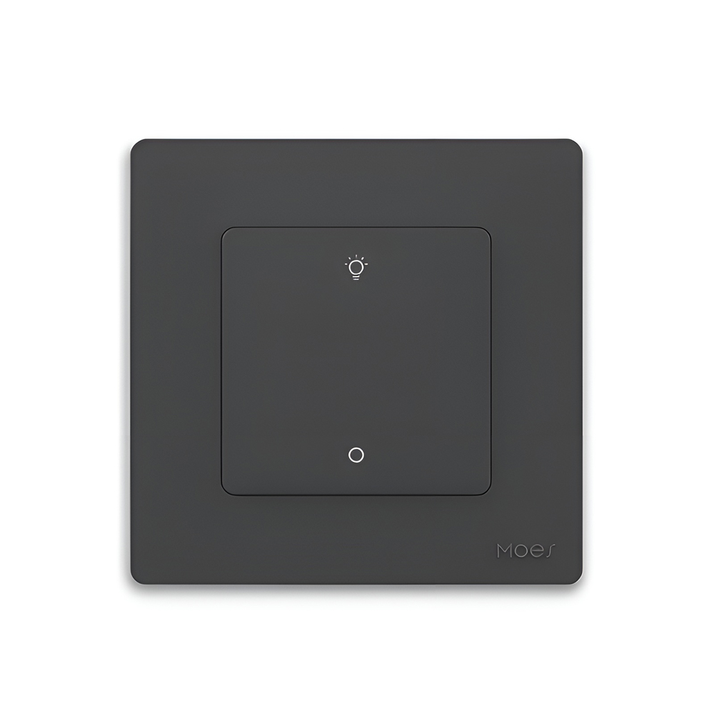 Moes Zigbee Star Ring Smart Dimmer Switch 1 Gang (Neutral Required), Grey
