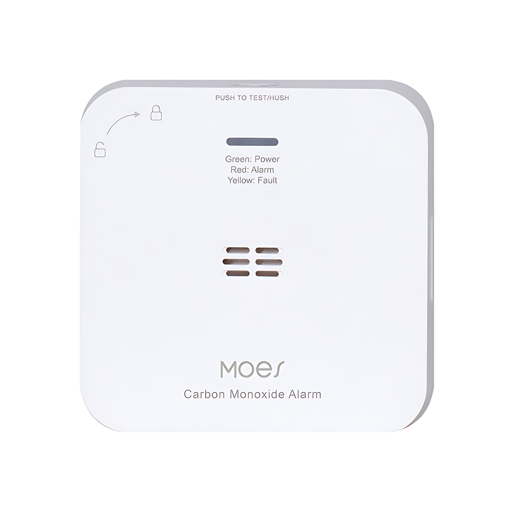 Moes ZigBee CO Detector Alarmă de gaz fără fir Senzor de carbon Monoxid LR6